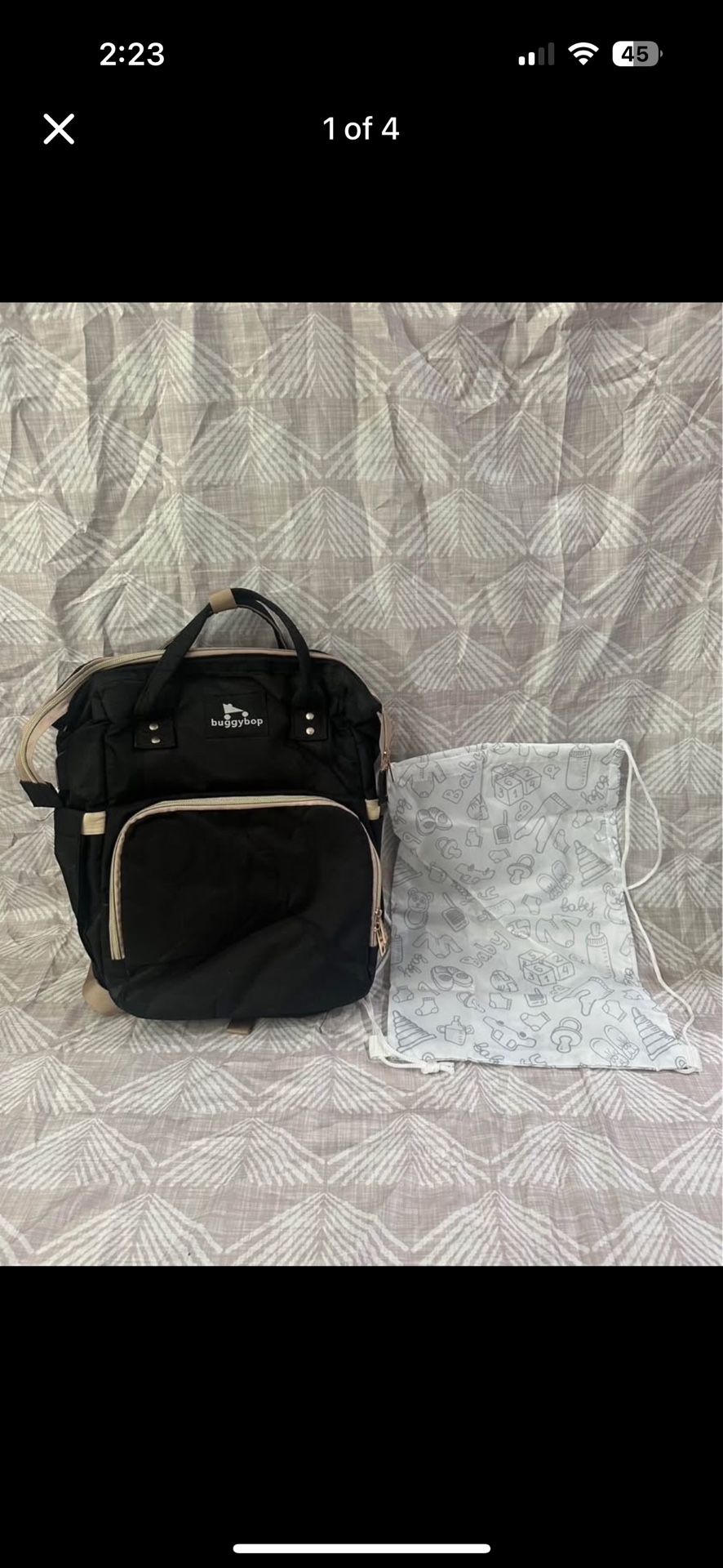Buggy diaper bag