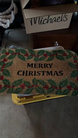 Christmas door mat