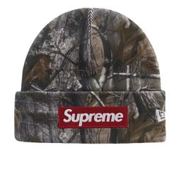 Supreme x New Era Box Logo Beanie (Real Tree Camo)