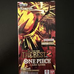 Japanese One Piece card game PRB02 sealed box