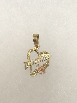 14K DAUGHTER CHARM FIR NECKLACE OR BRACELET