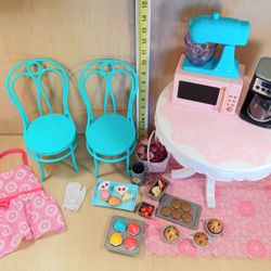 Kitchen Lot For 18-inch Dolls