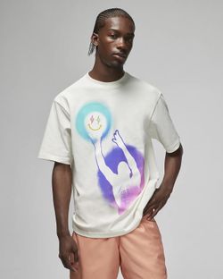 Air Jordan Men's x J Balvin SS Sail T-Shirt DR2962-133 BRAND NEW  XL