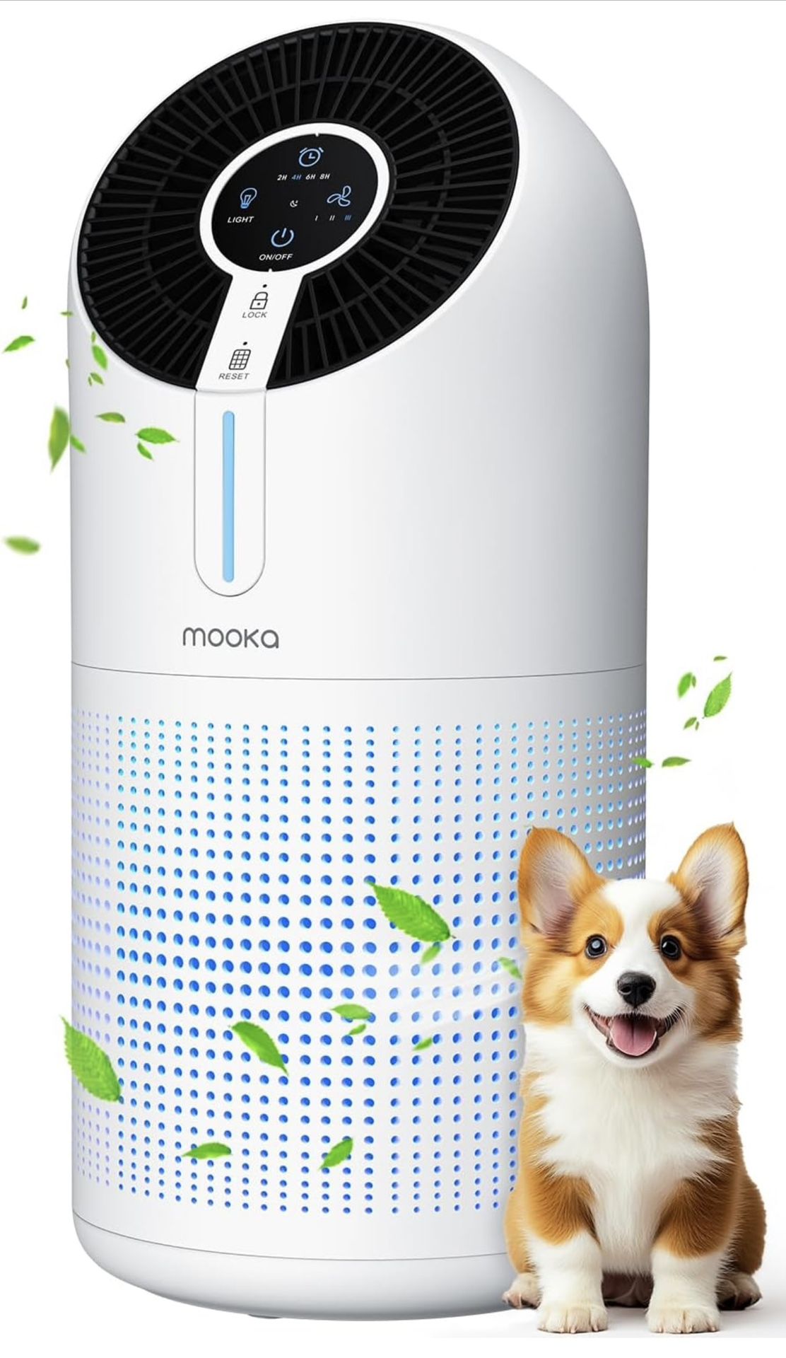 Air Purifiers for Home Large Room up to 1095ft², H13 HEPA Filter Air Cleaner for Pets Bedroom Remove Smoke Dust Pollens Dander, Room Air Purifier with