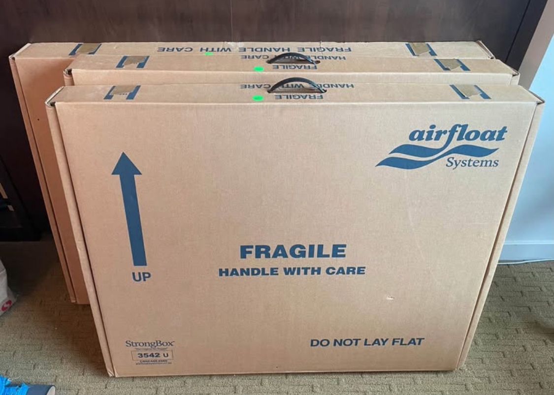 3 AirFloat StrongBox shipping boxes for fine art