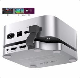 Mac mini M4 Dock Stand with DP 4K144Hz, HDMI 4K60Hz, M.2 NVMe SSD Enclosure PULWTOP Mac Mini M4 Pro Hub with 3 USB A 2.0, SD/TF 3.0, 3.5mm Audio/Mic, 