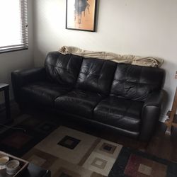 Leather Sofa Couch. Available July 13th
