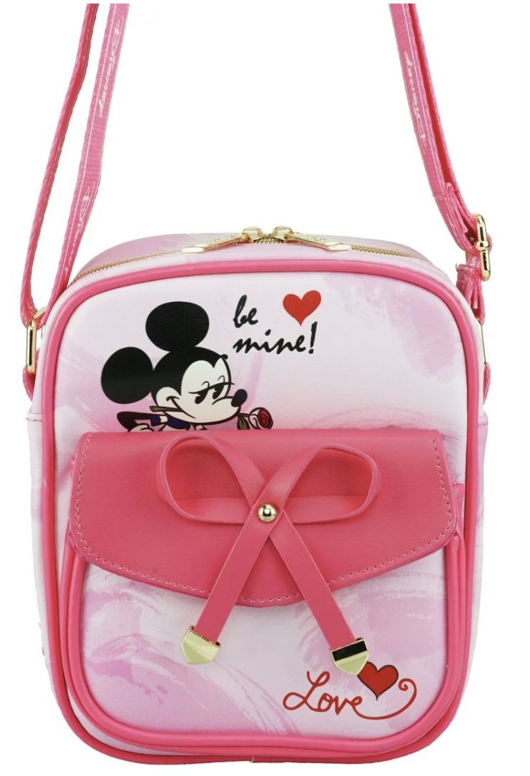 Disney Mickey Mouse 8" Vegan Leather Crossbody Shoulder Bag