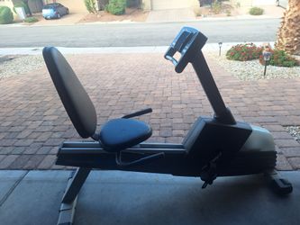 1 exercise bike and 1 exercise steeper.