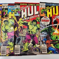 Lot of 4 Marvel Hulk  comics