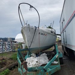 Free Sailboat Hull - Trailer Not Included