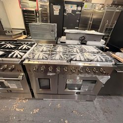 Forno Gas Range 48"inch Full Gas Stainless Steel