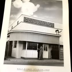Rare Vintage Walt Disney Studios 1946 Artwork with Certificate of Authentication
