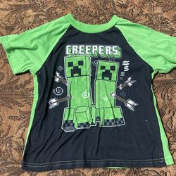 Minecraft pj shirt size 8
