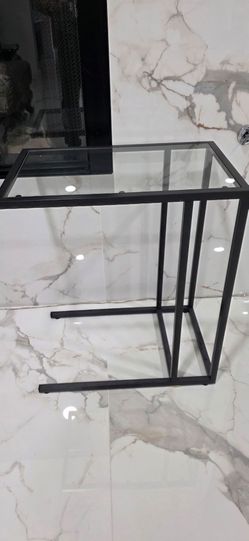 Glass Top Side Table