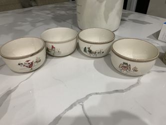 Vintage Christmas Bowls - Puzuelos de Navidad