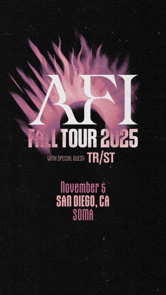 AFI with TR/ST at SOMA on November 5 | 2 Tickets