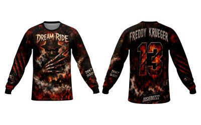 Dream Ride Freddy Krueger Long Sleeve Jersey