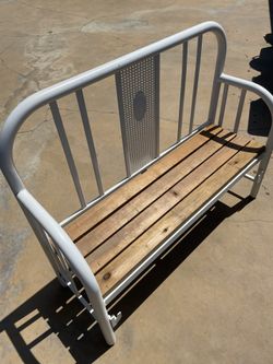 Antique bed frame bench $200 obo 