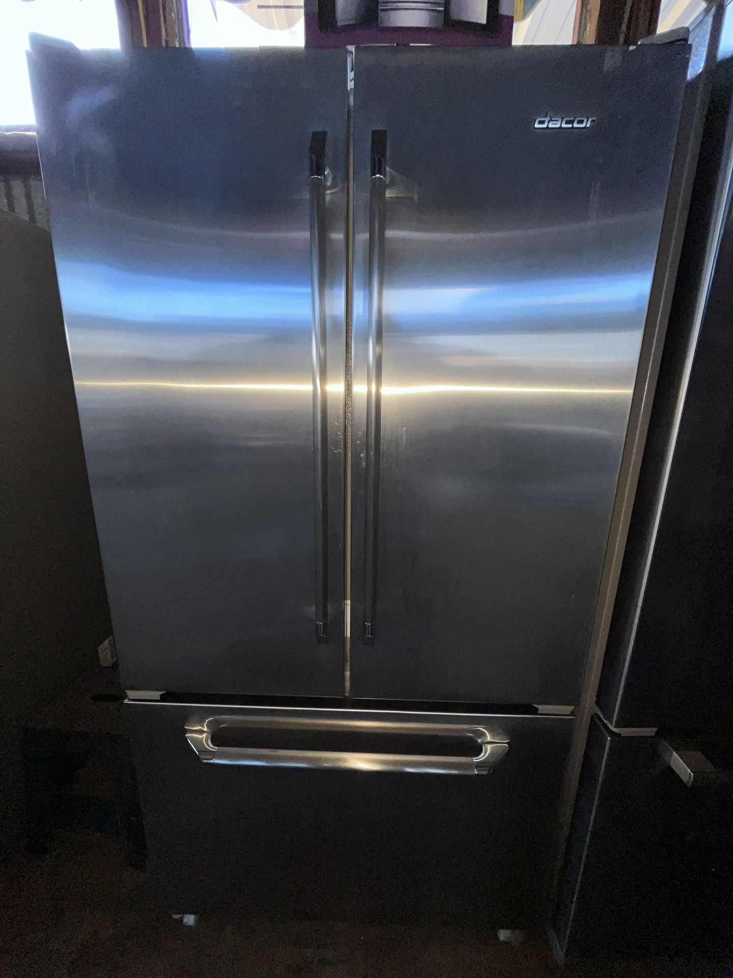 36” Dacor Stainless Steel Bottom Freezer