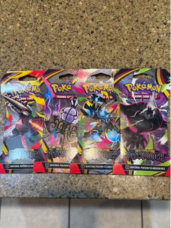 Pokemon Pitch Black ⚫️⚡️ trading card boosters (Lot of 4)