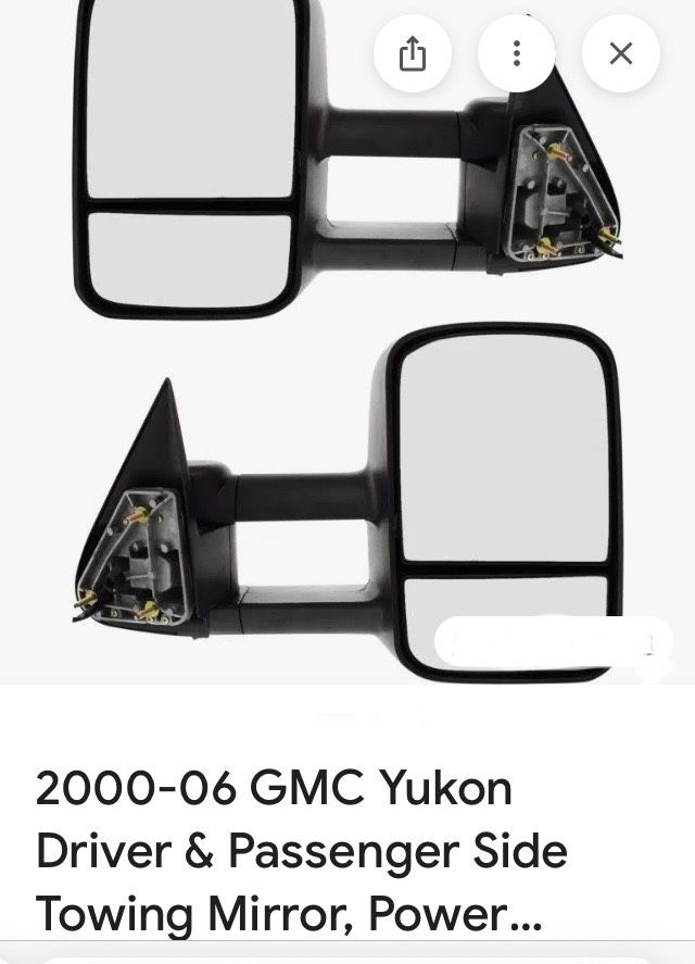 Replacement Side Mirrors Towing 2000-2006 GMC Yukon