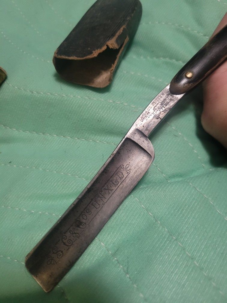 Genuine Vintage Early 1900s Straight Razor George Butler & Co Sheffield England Unexcelled Silver Steel