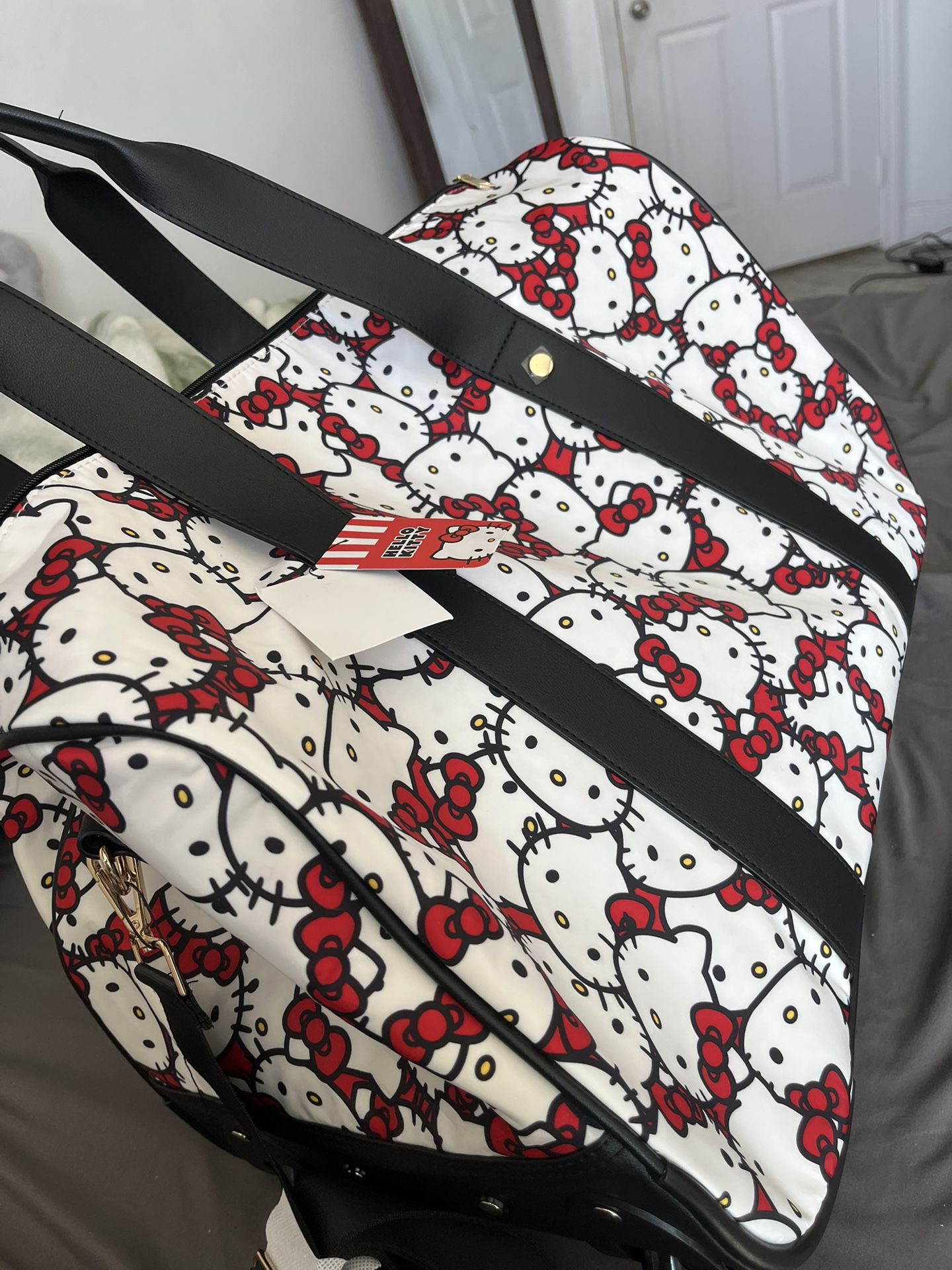 Hello Kittt Duffle Bag Travel Bag 