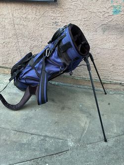 Blue Golf Stand Bag with Dual Straps