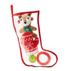 NWT More and Merrier Prestuffed Stocking Dog Toy, Medium