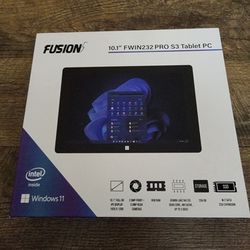 Fusion5 10" Windows 11 FWIN232 PRO N4120 Intel Quad-Core Ultra Slim Windows Tablet PC - 6GB RAM, 128GB Storage, 1920x1200 FHD Display, USB 3.0