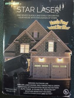 Christmas laser light show moving