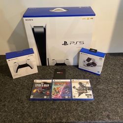 Brand New Disc Version Console + 3 Games + 1 Controller Bundle 