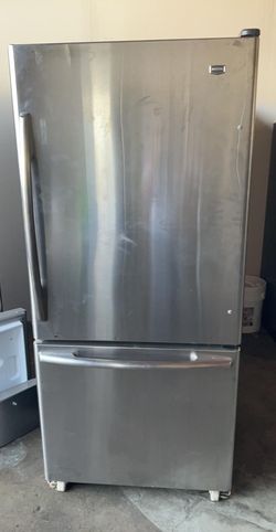 Maytag Bottom Freezer Stainless Steel Refrigerator Fridge
