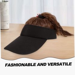 BESPORTBLE Funny Baseball Hat Wig for Women Stylish Outdoor Cap for Sports and Activities Lightweight Comfortable and Versatile DesigRetails $29.99