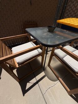 Patio table and TWO chairs