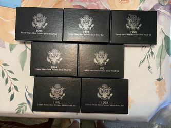 United States Mint Premier SILVER proof sets