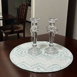Austria Vintage Crystal Candlesticks, Elegant! Make Offer!