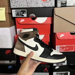 Jordan Mocha 1s size 11 USED