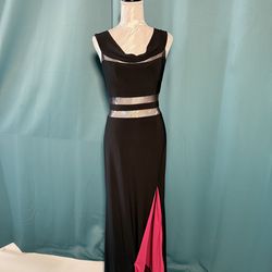 B. SMART Black Maxi Cut Out Dress Size 12