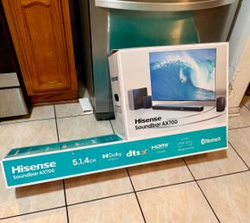 Hisense Dolby Atmos Soundbar Home Theater System (AX700) • 5.1.4 Channel Wireless Subwoofer + Rear Speakers