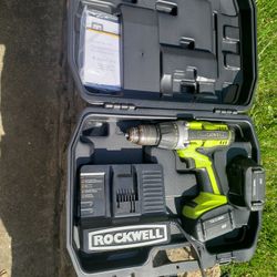 ROCKWELL Cordless Drill 2 Batteries And Charger