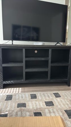 Dark Wood TV Stand / Entertainment Center with Storage