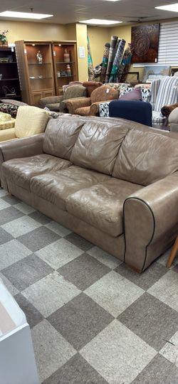 Light Brown Leather Couch