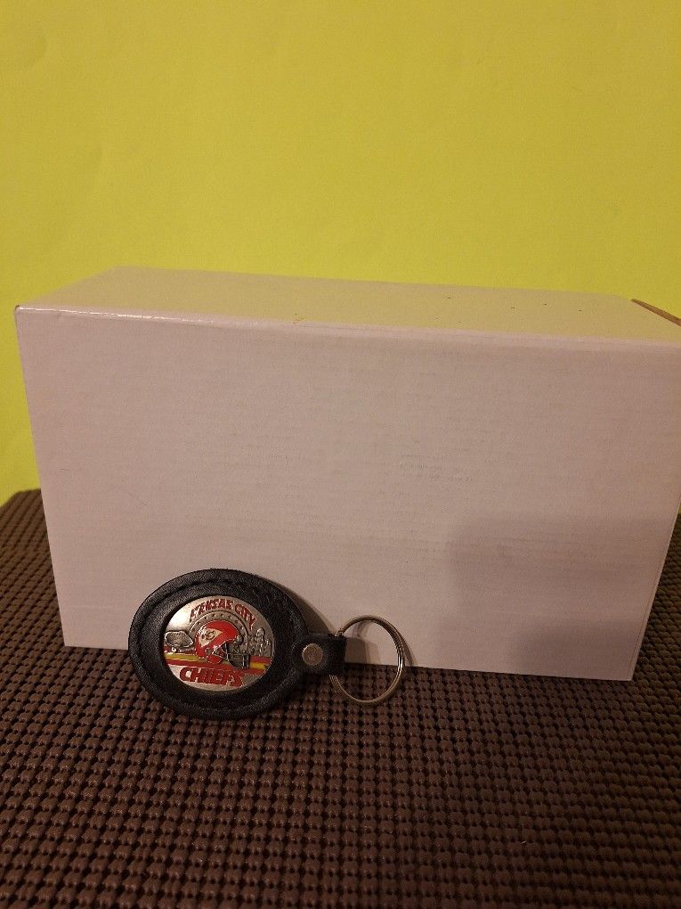 Kansas City Chiefs 1990's Leather Keychain-$25.00