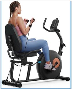 2075b  MERACH Recumbent Exercise Bikes for Home with Smart Bluetooth Equipment App LCD, Heart Rate Handle Stationary Bikes for Home, Magnetic Recumben