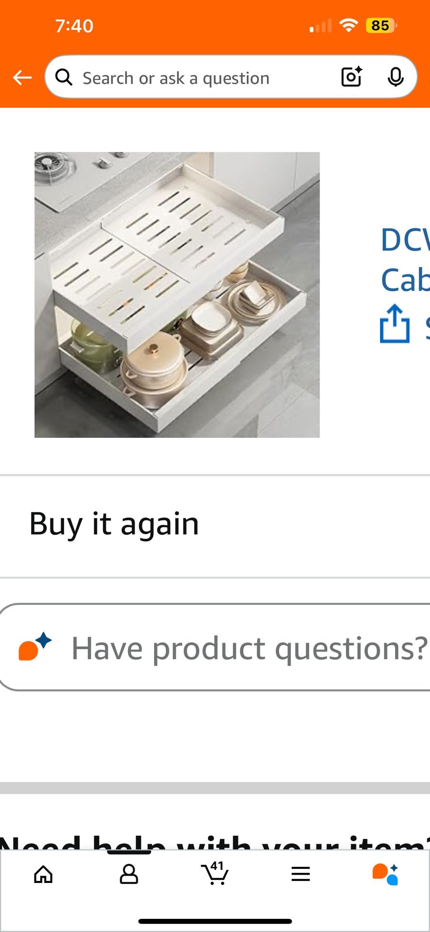 Cabinet Pull Out Shelve