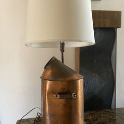Vintage Copper Base Lamp  