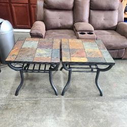 Couch/recliner, Loveseat/recliner, End Tables