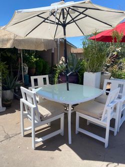Patio table set